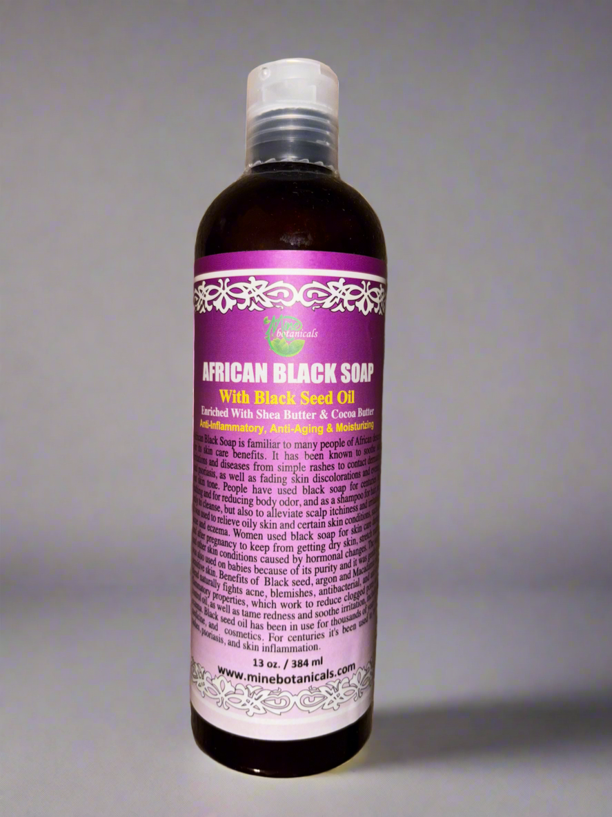 Mine Botanicals African Black Soap - Black Seed Oil
