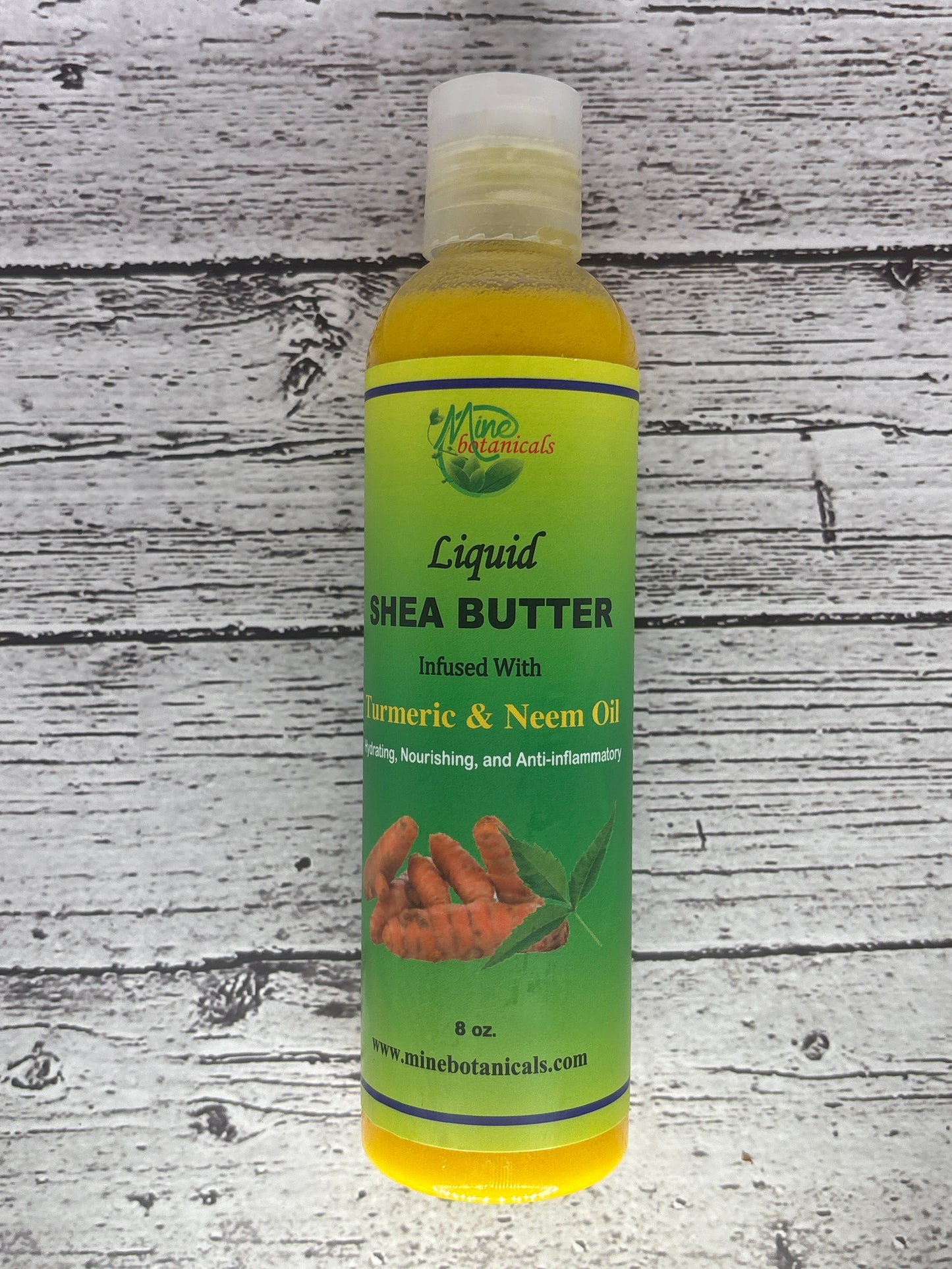 Mine Botanicals Liquid Shea Butter - Tumeric & Neem Oil