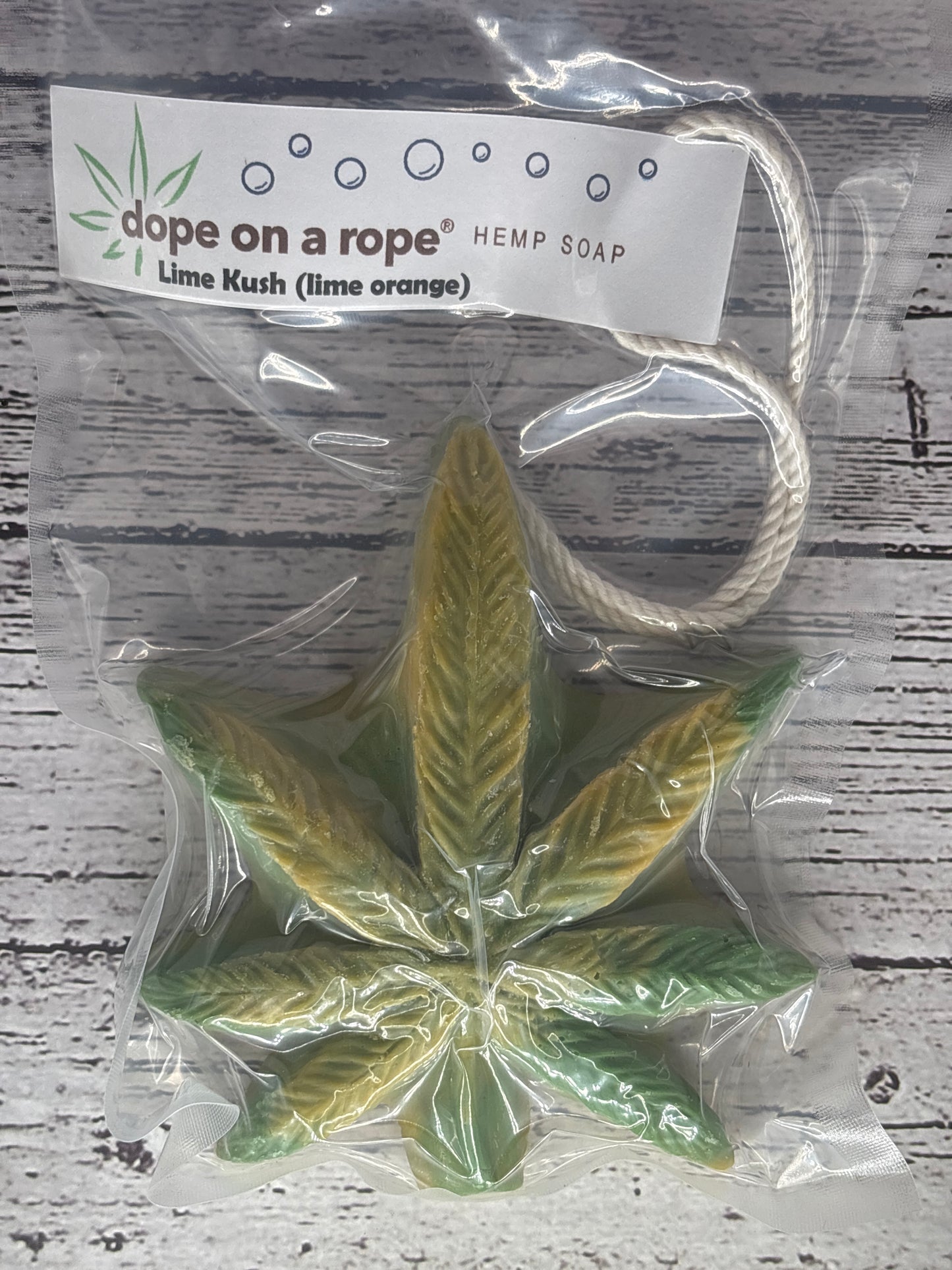 Dope On a Rope Hemp Soap - Marijuana Leaf