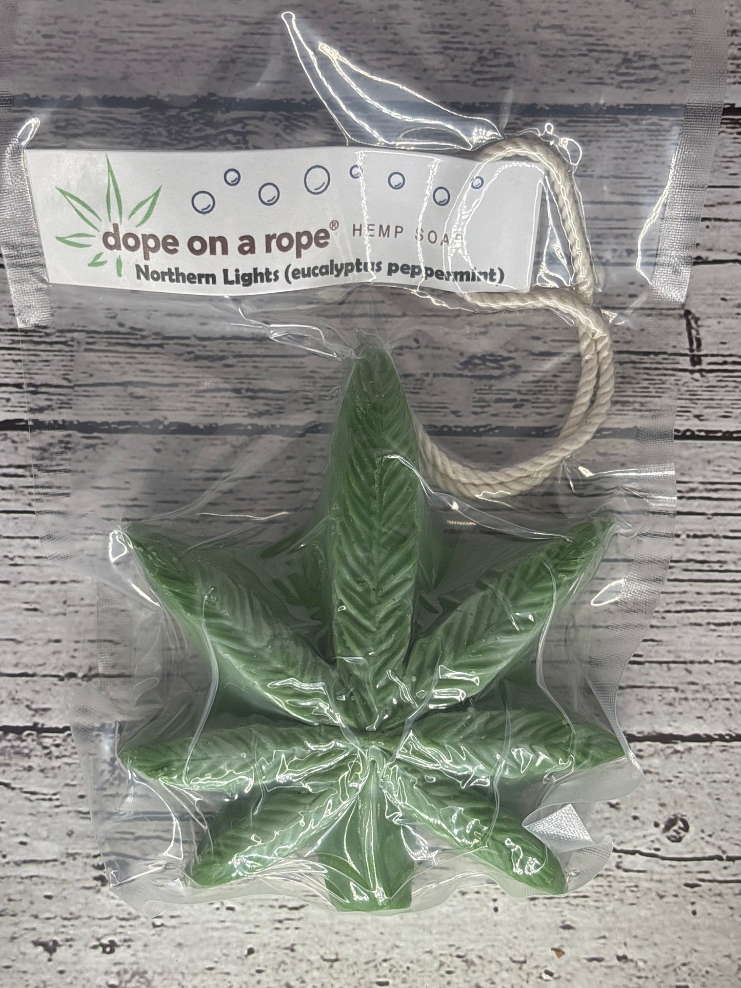 Dope On a Rope Hemp Soap - Marijuana Leaf