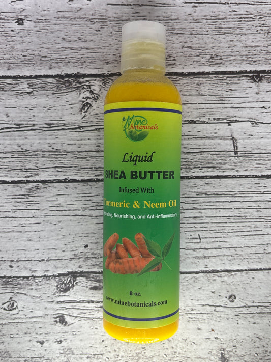Mine Botanicals Liquid Shea Butter - Tumeric & Neem Oil