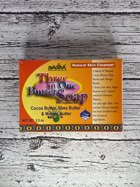 Soap - Three in One Butter Soap - Cocoa Butter, Shea Butter, and Mango Butter