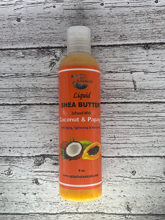 Mine Botanicals Liquid Shea Butter - Coconut & Papaya