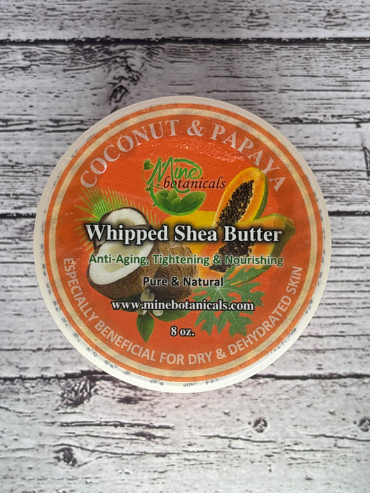 Mine Botanicals Whipped Shea Butter - Coconut & Papaya