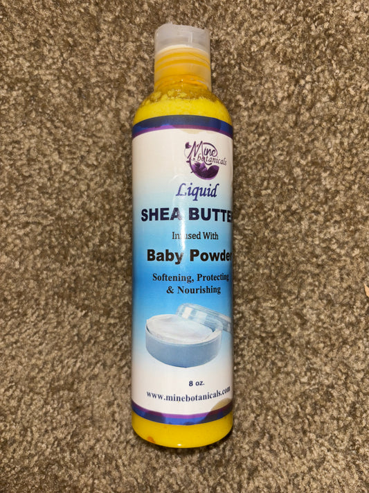 Mine Botanicals Liquid Shea Butter - Baby Powder