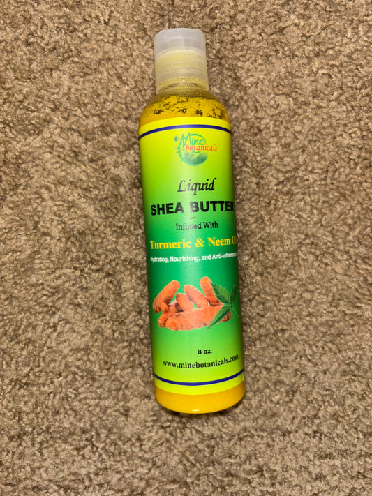 Mine Botanicals Liquid Shea Butter - Tumeric & Neem Oil