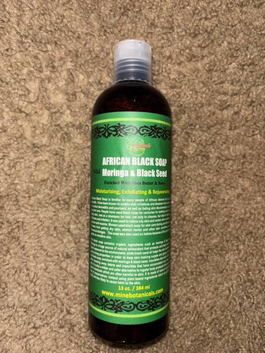 Mine Botanicals African Black Soap - Moringa & Black Seed