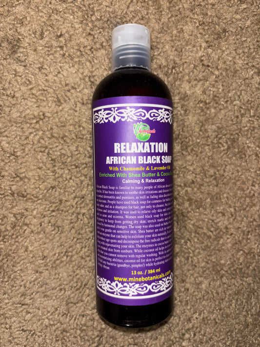 Mine Botanicals African Black Soap - With Chamomile & Lavender Oil