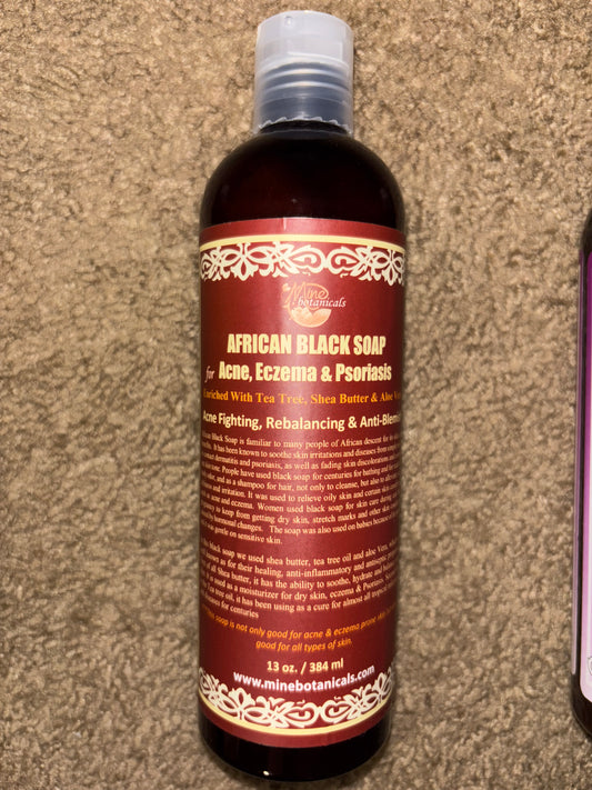 Mine Botanicals African Black Soap - Acne, Eczema & Psoriasis